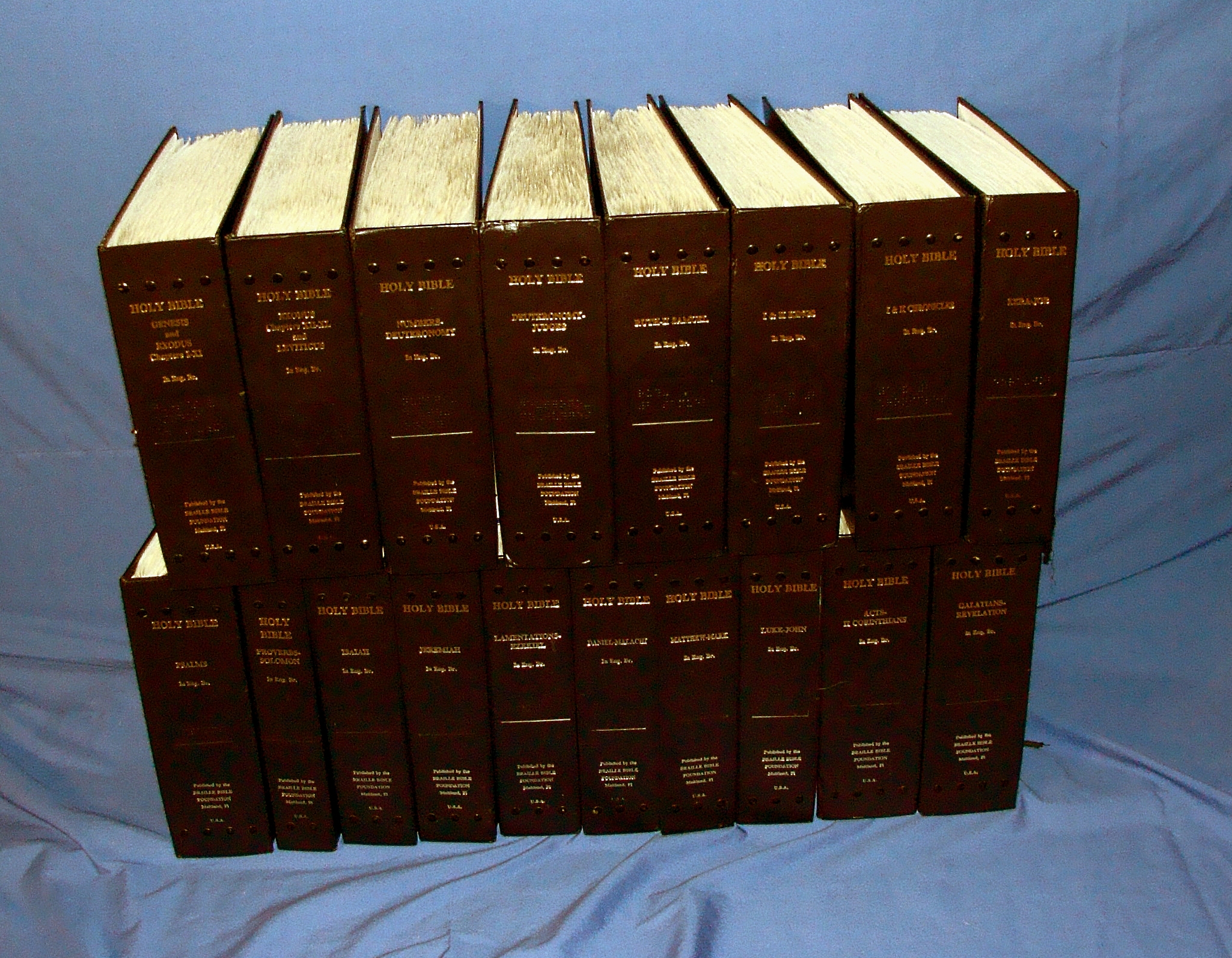 18 volume braille bible