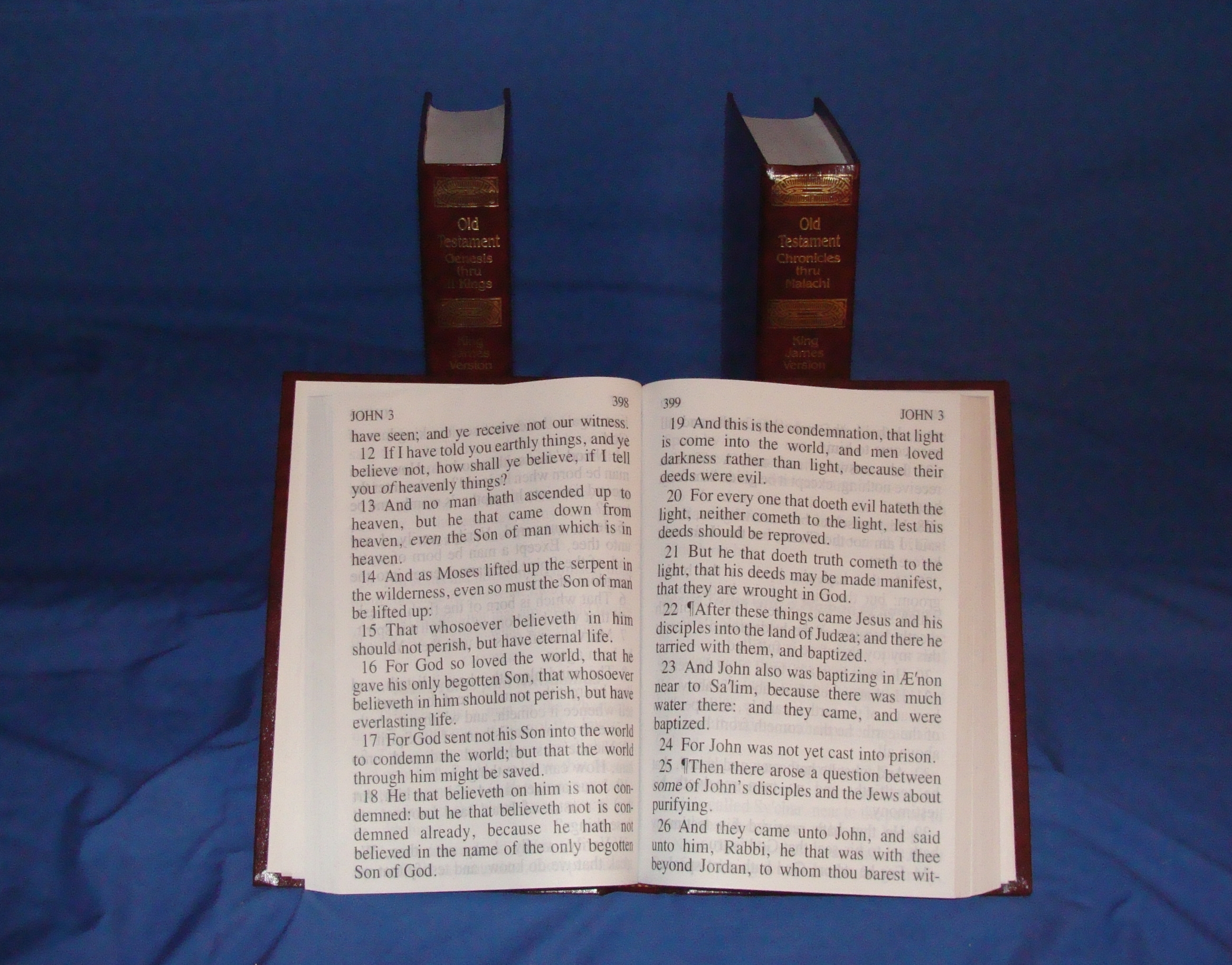 3 volume 24 point print Bible